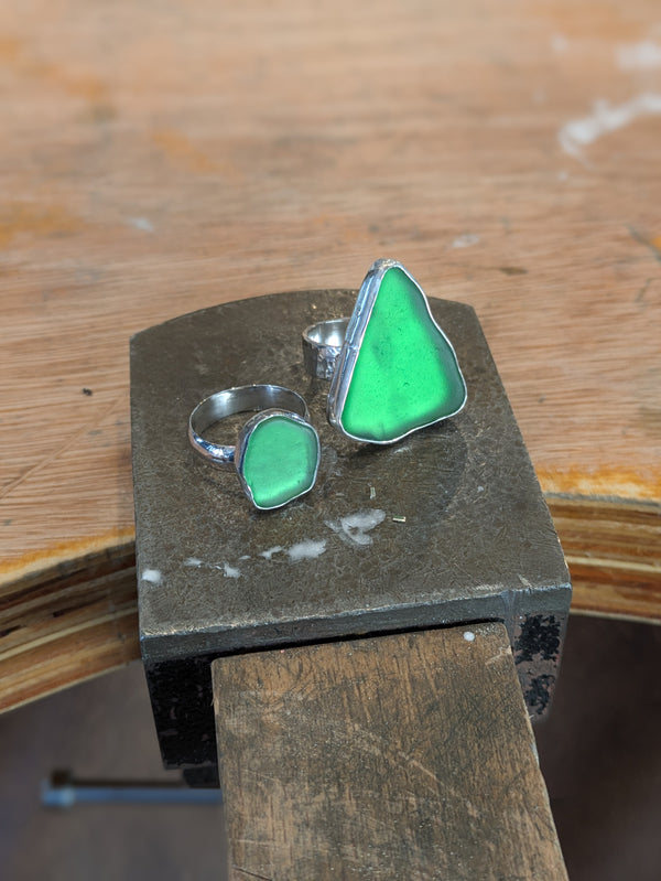 Sea Glass & Stone Ring Workshop - Full Day Weekend Workshop